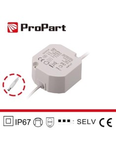 Alimentatore IP67 12V 20W 1.67A Size:59*59*28mm