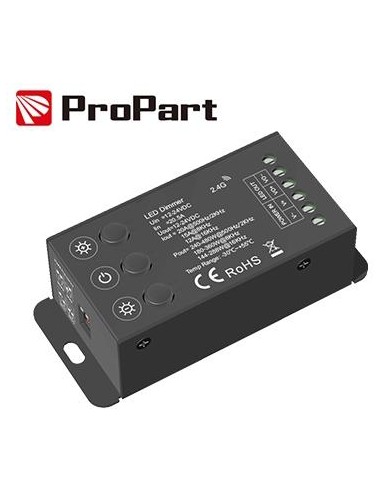 Dimmer RF 1CH*20A 12-24VDC con 3 pulsanti