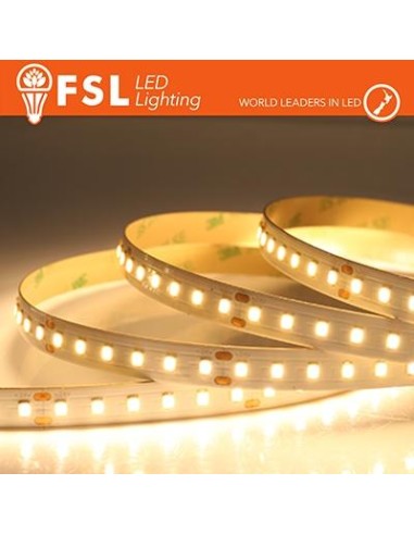 Striscia LED 5m IP20 2835 24V - 12W/m 120led/m 3000K