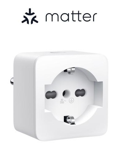 Presa Smart Wi-Fi TP15 con monitorag.consumi-Certific.MATTER