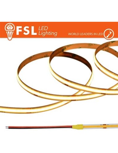 Striscia LED COB 5metri - IP20 3000K 24V 15W/m 1450lm/m