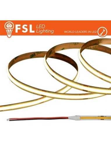 Striscia LED COB 5metri - IP20 4000K 24V 15W/m 1500lm/m