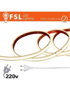 Striscia LED COB 20metri - IP65 4000K 220V 15W/m 1300lm/m